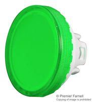 ROUND LENS W/ BEZEL, GREEN, PLASTIC 84-7111.500