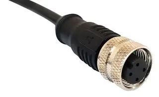 SENSOR CORD, 5P M12 RCPT-FREE END, 1M PXPPVC12FBF05BCL010PVC