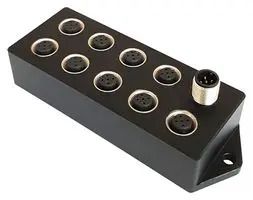 SENSOR DISTRIBUTION BOX, M8-5P, 9PORT BOX1M1205MA09M805F