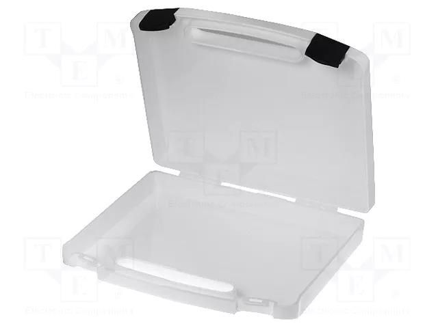 Container: case; transportation; plastic; white; 240x170x42mm LICEFA K2001-WHITE