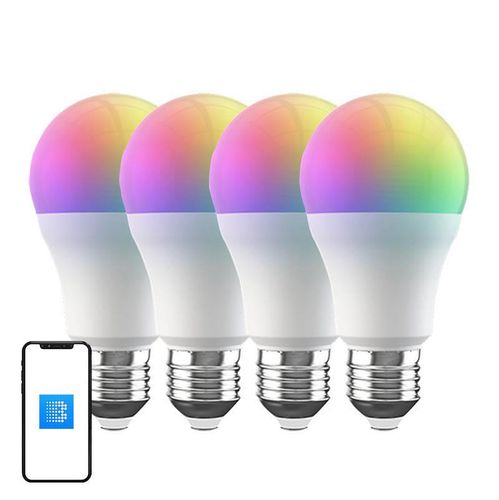 Smart BLU LED RGB Broadlink LB4E27 bulb (4-pack), BroadLink LB4E27-4PC