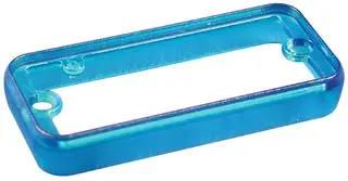 OPEN BEZEL, PC, TRANSPARENT BLUE, 2PK 1455QBTBU