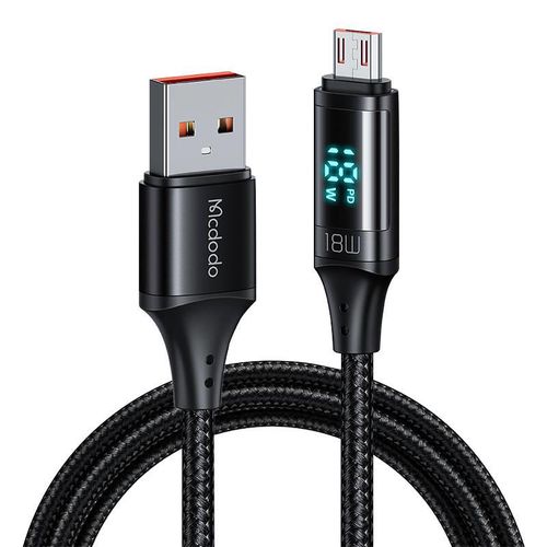 Cable Mcdodo CA-1070 USB to Micro USB, 3A, 1.2m (black), Mcdodo CA-1070