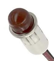 NEON INDICATOR, 12.7MM, RED, 250VAC 1051A1