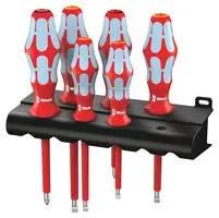 SCREWDRIVER SET, SLOTTED/POZIDRIVE, 6PC 05022745001