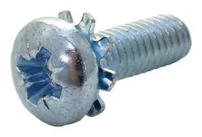 PAN HEAD POZIDRIV SCREW, STEEL, M4,PK100 M412PRSTEXZ100-