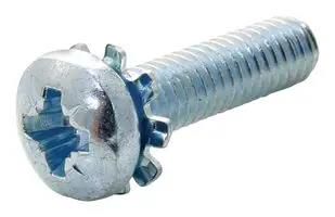 PAN HEAD POZIDRIV SCREW, STEEL, M4,PK100 M416PRSTEXZ100-