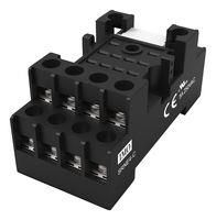 RELAY SOCKET, DIN RAIL/PANEL, 14P, SCREW SRNE4-C