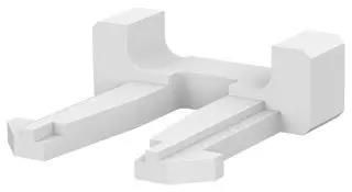 DOUBLE LOCK PLATE, 2POS, NYLON, NATURAL 917698-1