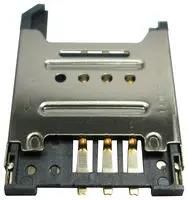 SIM CARD CONN, 6POS, SMT MC002011