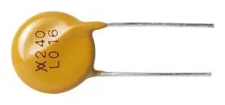 FUSE, RESETTABLE PTC, 240V, 1.25A, THT LVR125S-240