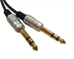 ADAPTER, STEREO 6.35MM PLUG-PLUG, BLUE PS000047