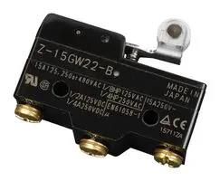 MICRO SW, ROLLER LEVER, SPDT, 15A, 250V Z-15GW22-B
