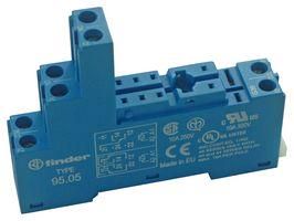 RELAY SOCKET, DIN RAIL/PANEL, 8P, SCREW 95.05