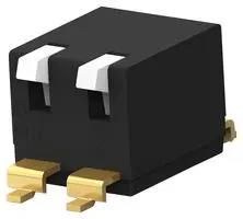 DIP SWITCH, 2POS, SPST, PIANO KEY, SMD EDSP02SGLNNTR04