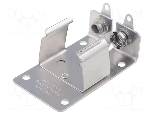 Holder; 6F22; Batt.no: 1; PCB,screw; solder lugs; aluminium KEYSTONE KEYS1290-79
