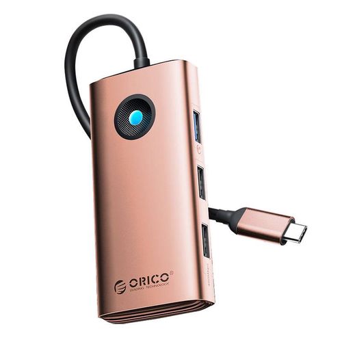 Orico Type-C 6in1 HUB Multifunction Docking Station (rose gold), Orico PW11-6PR-RG-EP