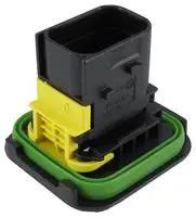 PLUG HOUSING, 8POS, GF PBT, BLACK 1-1564416-1