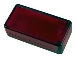ENCLOSURE, PCB BOX, ABS, TRANSPARENT RED 1551BTRD