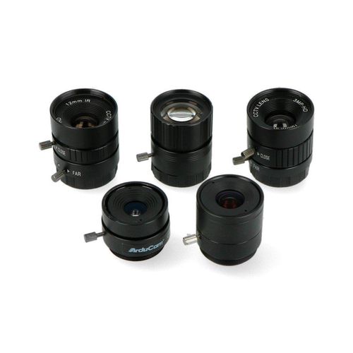 Set of CS Mount lenses 6-25mm - for Raspberry Pi camera - 5pcs - ArduCam LK004 ACM-17072 5904422326784