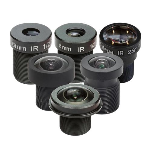 Set of M12 1,56-25mm lenses for Raspberry camera + CS and C-CS adapter - 6 pcs. - ArduCam LK003 ACM-16904 5904422326647