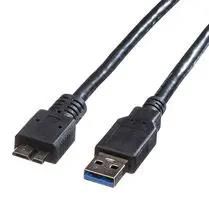 USB CABLE, 3.0 A-MICRO B PLUG, 2M, BLK 11.02.8875