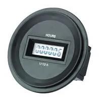 DIGITAL HOUR METER, 12-48V, ROUND BEZEL ZJ1FBA