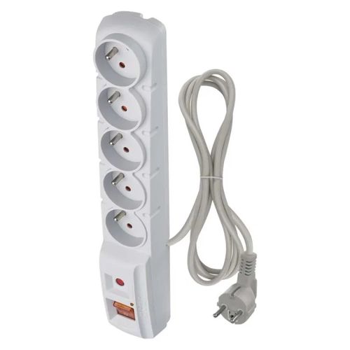 Surge Protector – 5 sockets 1,5m, grey, EMOS P53873 8595025385994