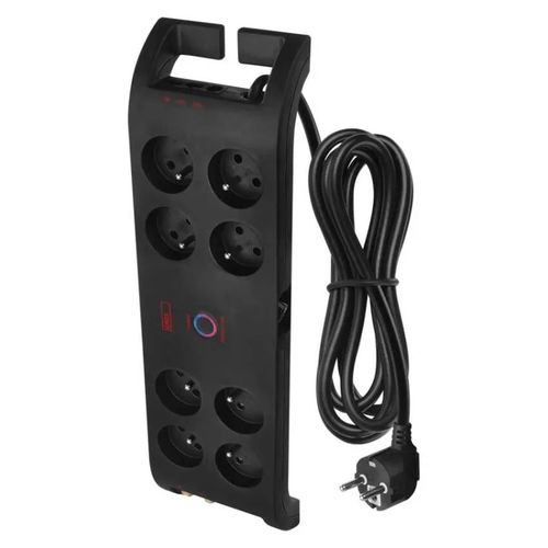 Surge Protector EMOS – 8 sockets, 3m, black, EMOS P54052 8592920075104