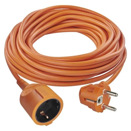 Extension Cord 25 m / 1 sockets / orange / PVC / 1,5 mm2, EMOS P01225R 8592920064542