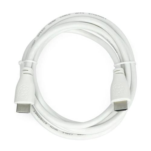 Cable HDMI 2.0 - 2m - original for Raspberry Pi - white KAB-07040 5904422362157