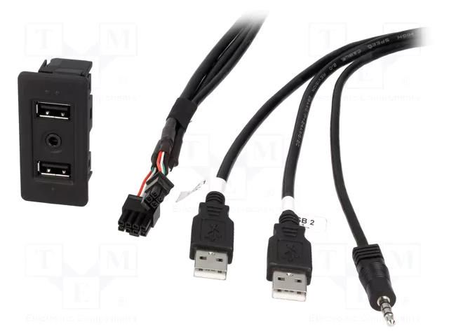 USB/AUX adapter; VW; VW Golf VII 2013-> PER.PIC. USB.VW.02