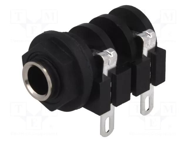 Connector: Jack 6,3mm; socket; female; mono; ways: 2; angled 90° AMPHENOL ACJM-PHS