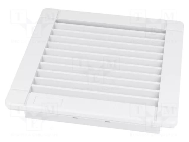 Guard; Cutout: 125x125mm; D: 22mm; IP54; Mounting: snap fastener Alfa Electric ALFA1000BPB