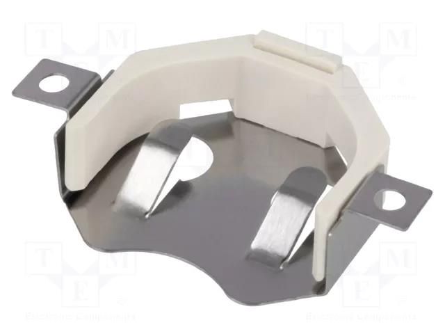 Clip; BR2032,CR2032,DL2032; SMT; H: 7.5mm; Ø: 20mm KEYSTONE KEYS3024