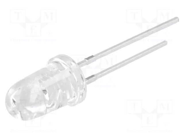 LED; yellow; 5mm; 50000÷60000mcd; 8°; Front: convex; 1.8÷2.6VDC OPTOSUPPLY OS5YPM5201E