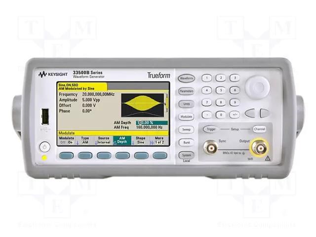 Generator: arbitrary, function; 30MHz; LCD TFT 4,3"; 480x272 KEYSIGHT 33521B