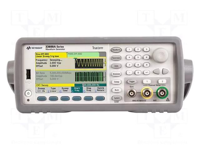Generator: arbitrary, function; 120MHz; LCD TFT 4,3"; 480x272 KEYSIGHT 33622A
