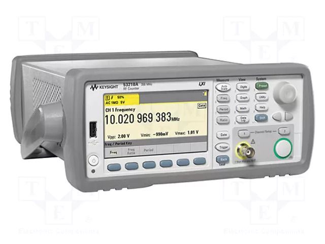 Meter: frequency; LCD TFT 4,3"; 480x272; Ch: 1; 10÷350MHz; 0÷55°C KEYSIGHT 53210A
