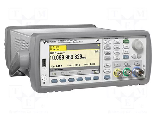 Meter: frequency; LCD TFT 4,3"; 480x272; Ch: 2; 10÷350MHz; 0÷55°C KEYSIGHT 53230A
