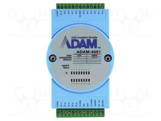 Industrial module: digital input; -10÷70°C; ADAM-4000; 10÷30VDC ADVANTECH ADAM-4051