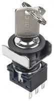 KEYLOCK SWITCH, DPDT, 2 POS, 5A, 250VAC LB6K-2ST5A