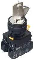KEYLOCK SW, DPST-NO, 3 POS, 10A, 600VAC YW1K-3AE20
