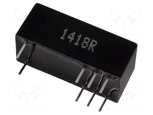 Converter: DC/DC; 0.5W; Uin: 4.5÷5.5VDC; Uout: 5VDC; Iout: 100mA; THT MEAN WELL SRS-0505