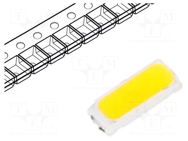 LED; SMD; 4014; white cold; 21÷23mcd; 4750-5300K; 120°; 60mA OPTOFLASH OF-SMD4014W