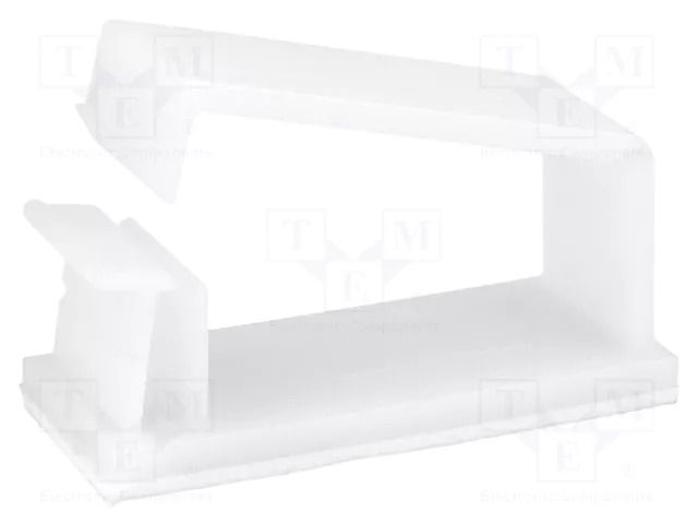 Self-adhesive cable holder; polyamide; 27mm; natural; UL94V-2 FIX&FASTEN FIX-FCU-3