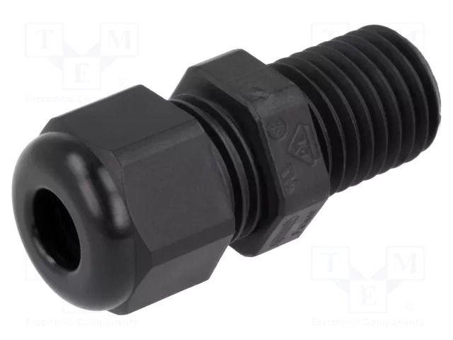 Cable gland; with long thread; M12; 1.5; IP68; polyamide; black HELUKABEL HELU-91700