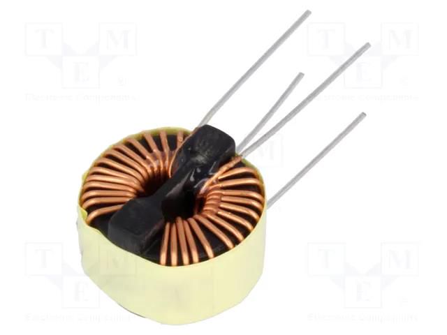 Inductor: wire; THT; 0.85mH; 3A; 30mΩ; Inductor: toroidal; Ø: 15.24mm BOURNS 7111-RC