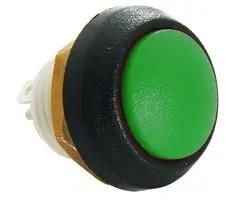 PB SW, SPST-NO-DB, 0.25A, 12VDC, SOLDER 48-2-RB-N-GR-B
