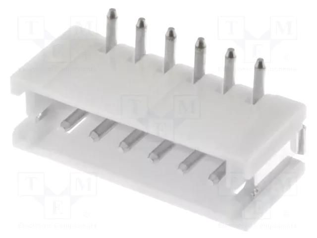 Connector: wire-board; socket; male; PIN: 6; ZH; 1A; 50V; vertical JST B6B-ZR-SM4-TF
